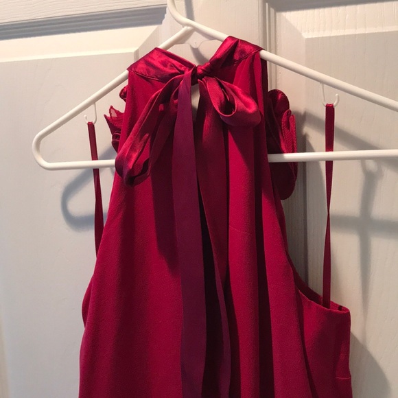 Red ruffle top - Picture 3 of 7